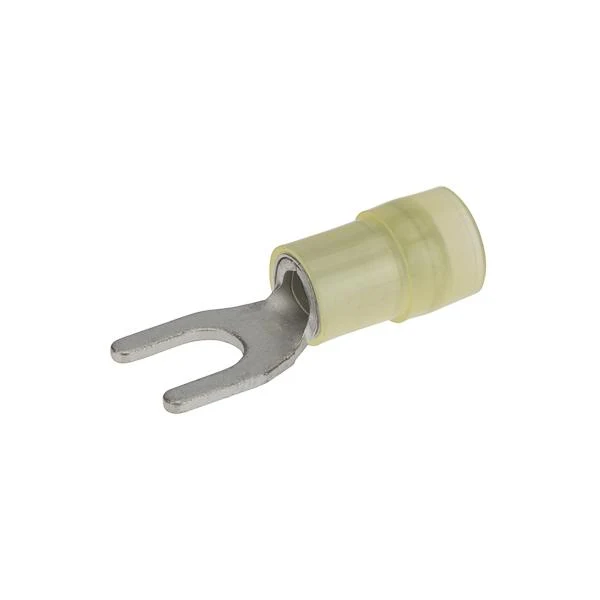 TERMINAL FORK NYLON INSUL. #12-10 WIRE #10 STUD YELLOW