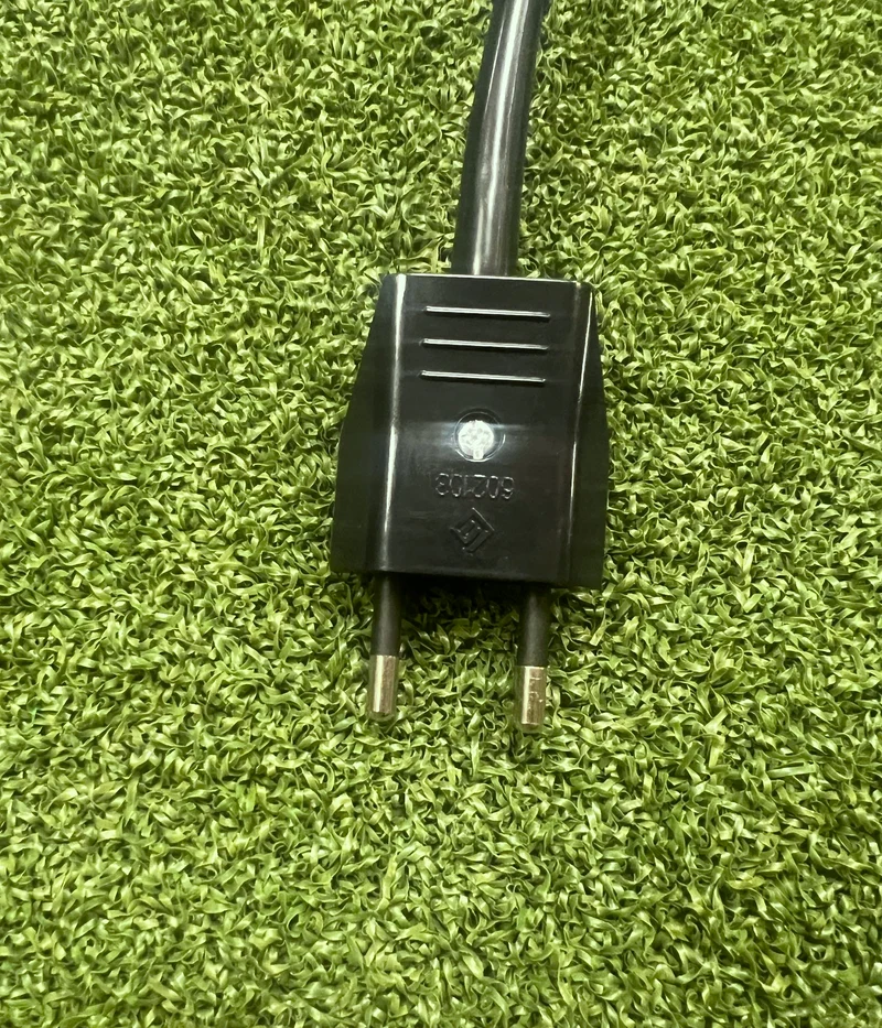 Black 10A 2-Pole European Plug