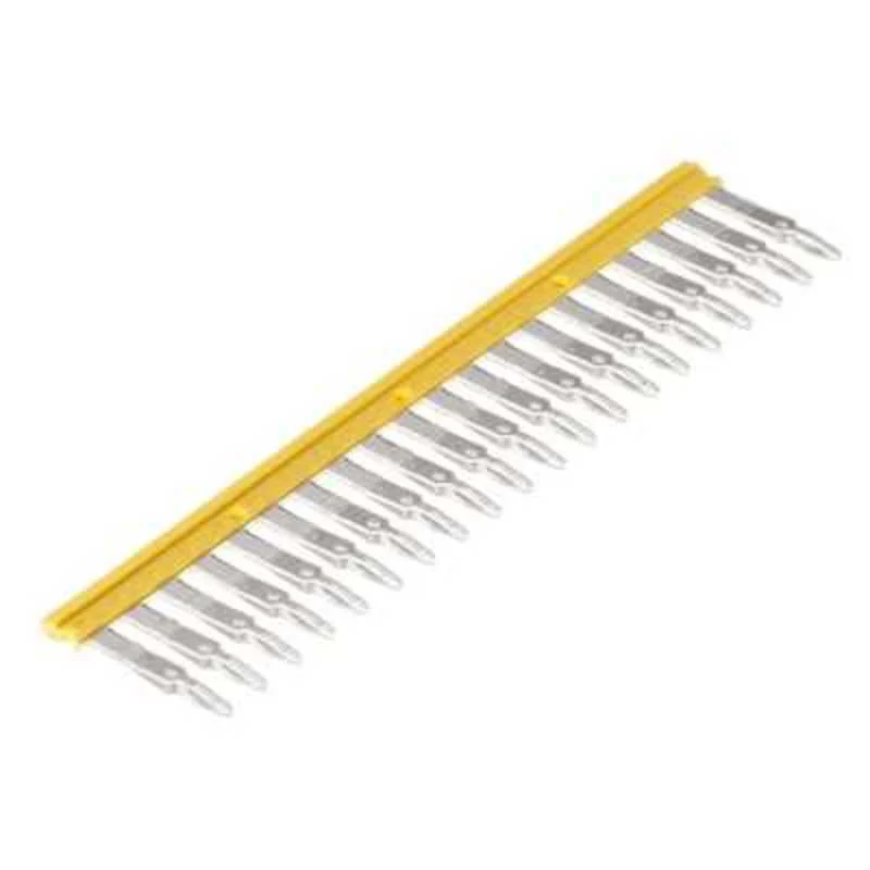 Cross-connector (terminal), Plugged, yellow, 24 A, Number of poles: 20, Pitch in mm: 5.10, Insulated: Yes, Width: 2.8 mm