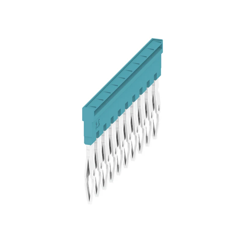 Cross-connector (terminal), Plugged, blue, 24 A, Number of poles: 10, Pitch in mm: 5.10, Insulated: Yes, Width: 48.7 mm