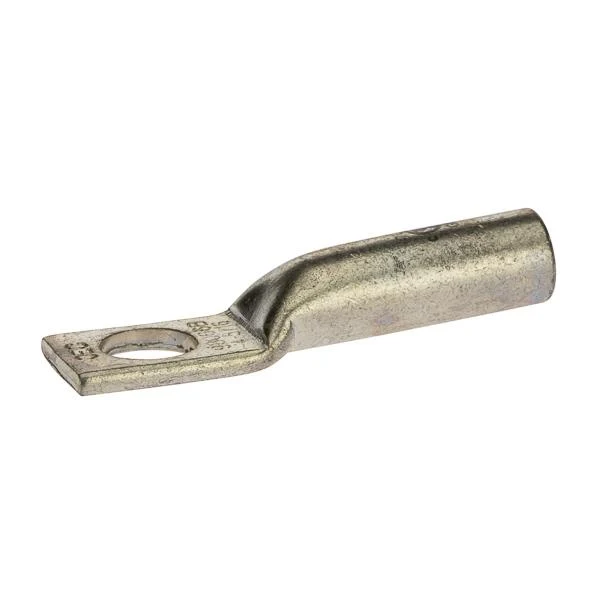 LUG COMPRESSION LONG BARREL #8 COPPER 1/4" HOLE RED