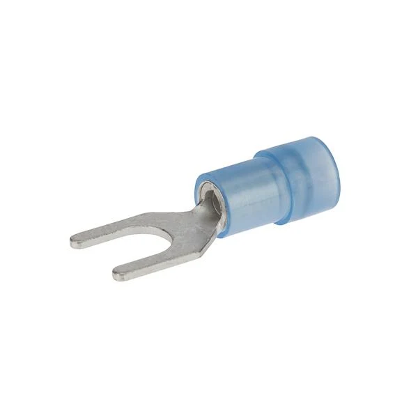 TERMINAL FORK NYLON INSUL. #16-14 WIRE #10 STUD BLUE