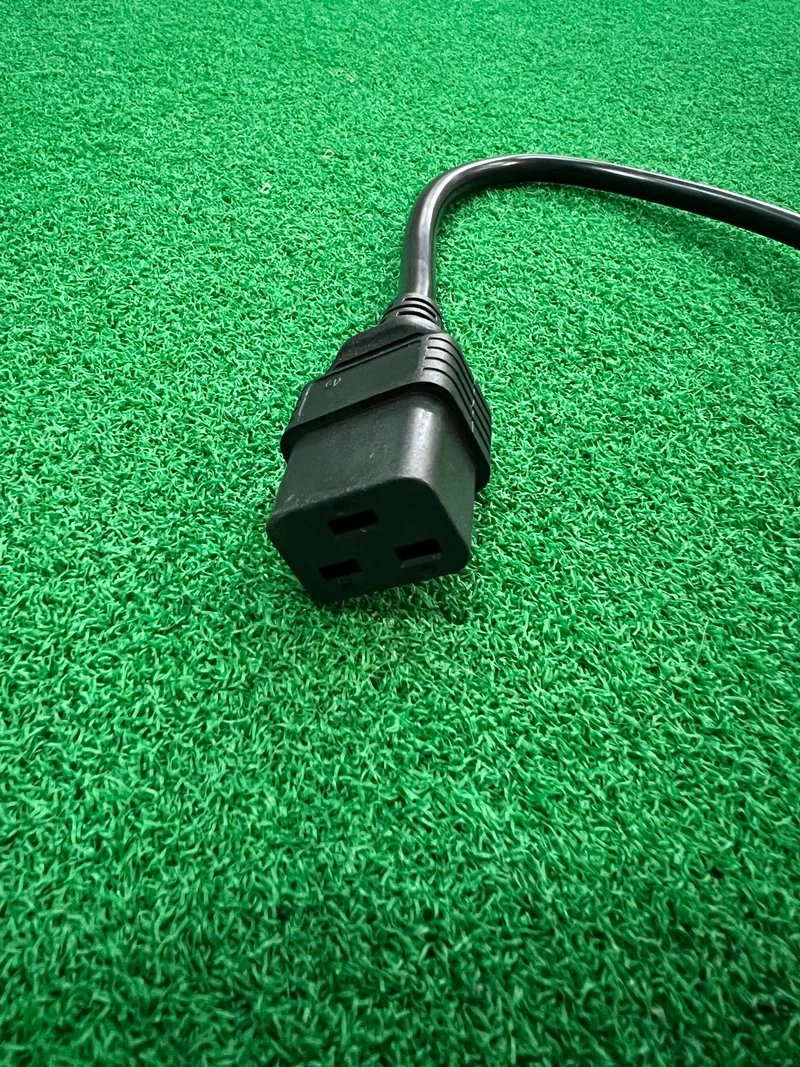 C19 IEC Socket Moulded to a 3 Core, 1.5sqmm Straight PVC Cable