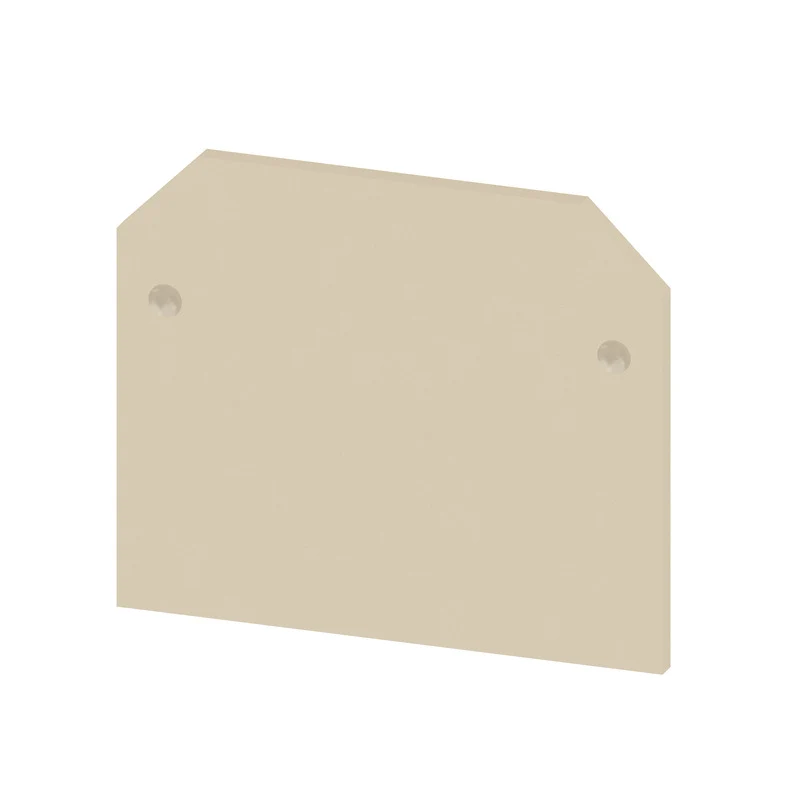 End plate (terminals), beige, Height: 36.5 mm, Width: 1.5 mm, V-2, Polyamide 66