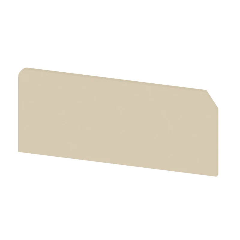End plate (terminals), beige, Height: 52 mm, Width: 1.5 mm, V-2, PA 66