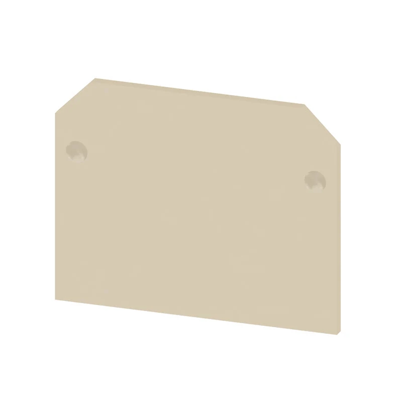 End plate (terminals), beige, Height: 39 mm, Width: 1.5 mm, V-2, PA 66