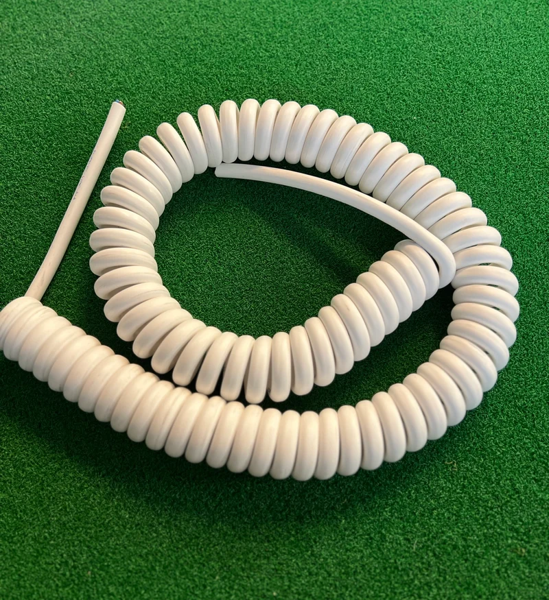 5 Core 2.5sqmm Coiled LSZH White Power Cable