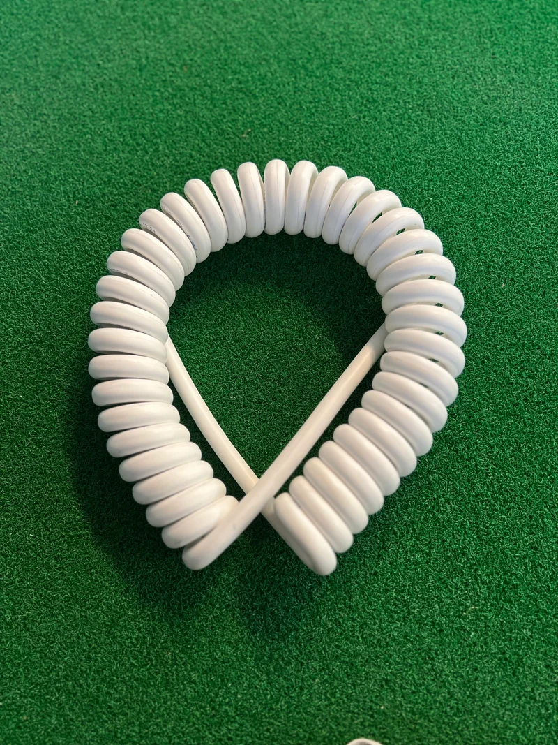 5 Core 2.5sqmm Coiled LSZH White Power Cable