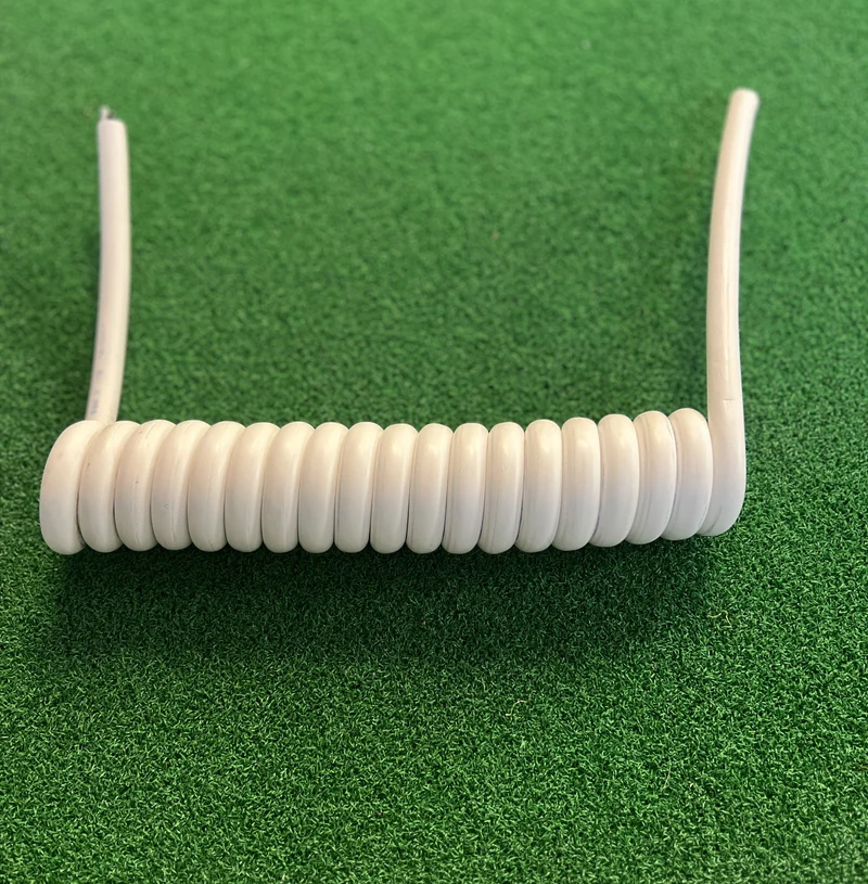5 Core 2.5sqmm Coiled LSZH White Power Cable