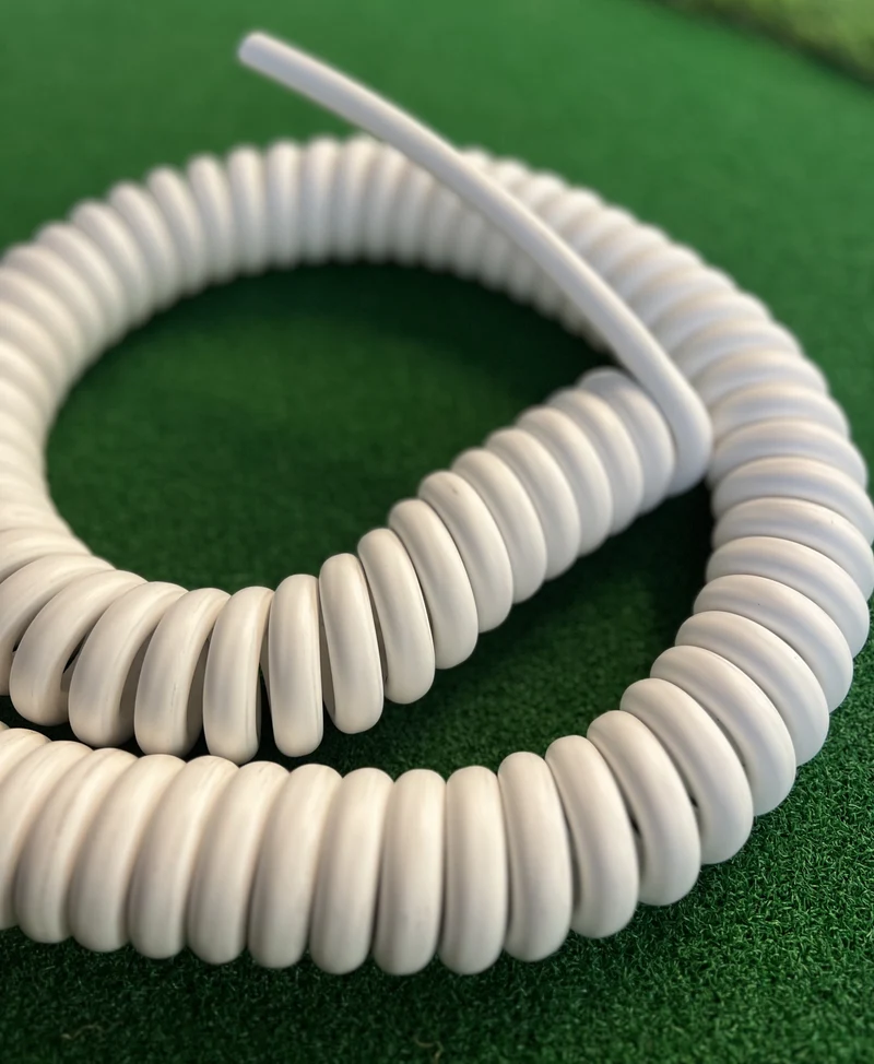 5 Core 2.5sqmm Coiled LSZH White Power Cable
