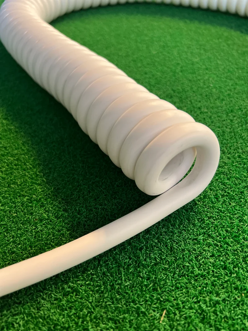5 Core 2.5sqmm Coiled LSZH White Power Cable