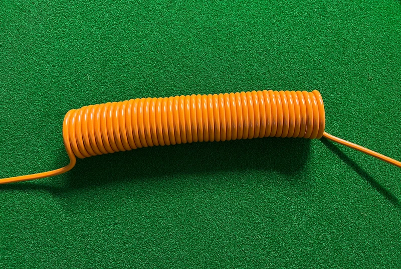 Orange 3 Core 1.5sqmm Hytrel Coiled Cable