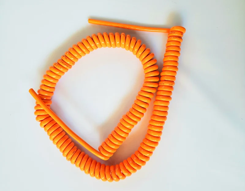 3 Core 2.5sqmm Coiled Orange PUR Power Cable