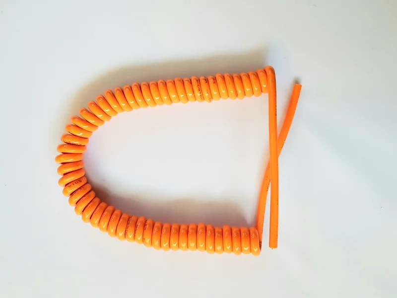 3 Core 2.5sqmm Coiled Orange PUR Power Cable