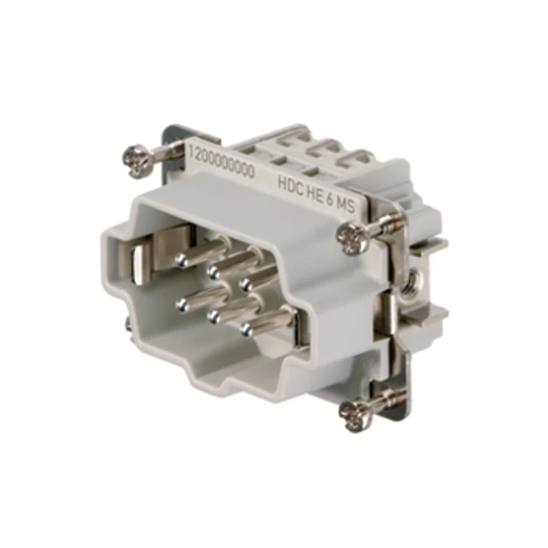 Contact insert (industry plug-in connectors), Male, 500 V, 24 A, Number of poles: 6, Screw connection, Size: 3