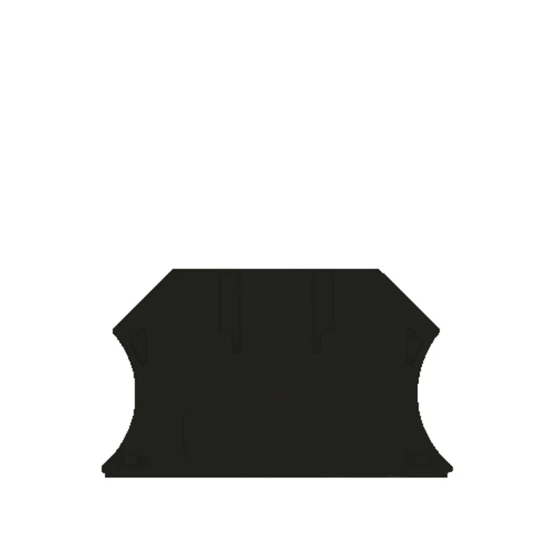 End plate (terminals), black, Height: 56 mm, Width: 1.5 mm, V-0, Wemid