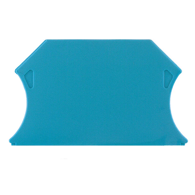 End plate (terminals), blue, Height: 56 mm, Width: 1.5 mm, V-0, Wemid