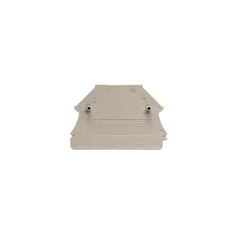 End plate (terminals), dark beige, Height: 44 mm, Width: 1.5 mm, V-0, Wemid