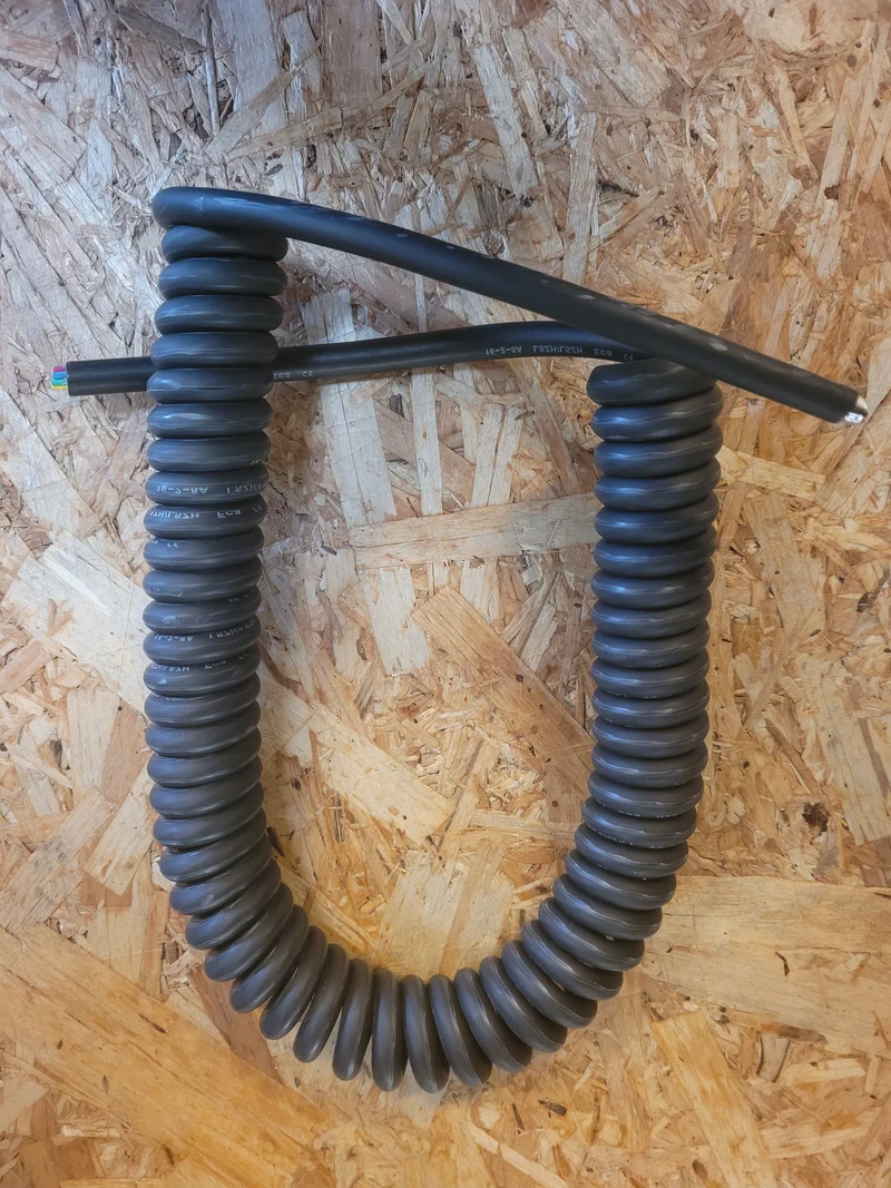 12 Core 0.5sqmm Black Coiled LSZH Data/ Power Cable