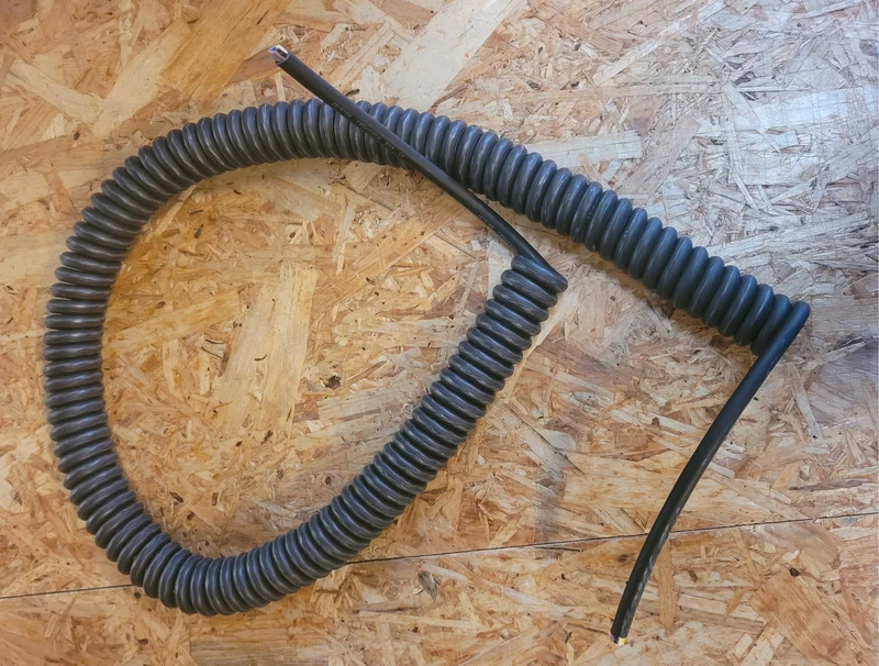12 Core 0.5sqmm Black Coiled LSZH Data/ Power Cable