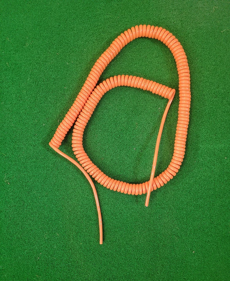 2 Core 1.5sqmm Coiled Orange PUR Power Cable