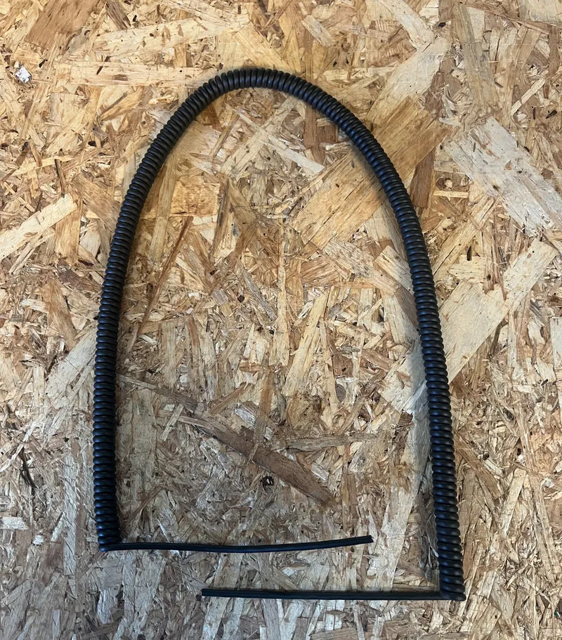 2 Core 0.081sqmm Coiled Black PUR Power / Data Cable