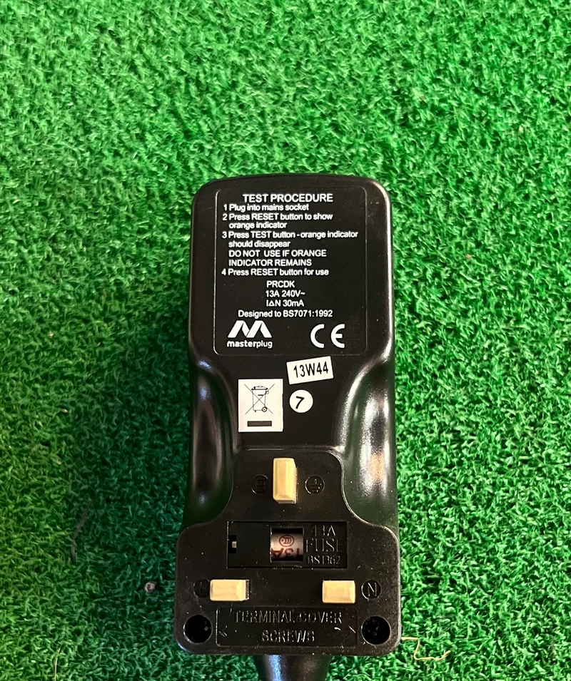 Extra Safe Outdoor Extension Lead with RCD Plug and 4-way Socket