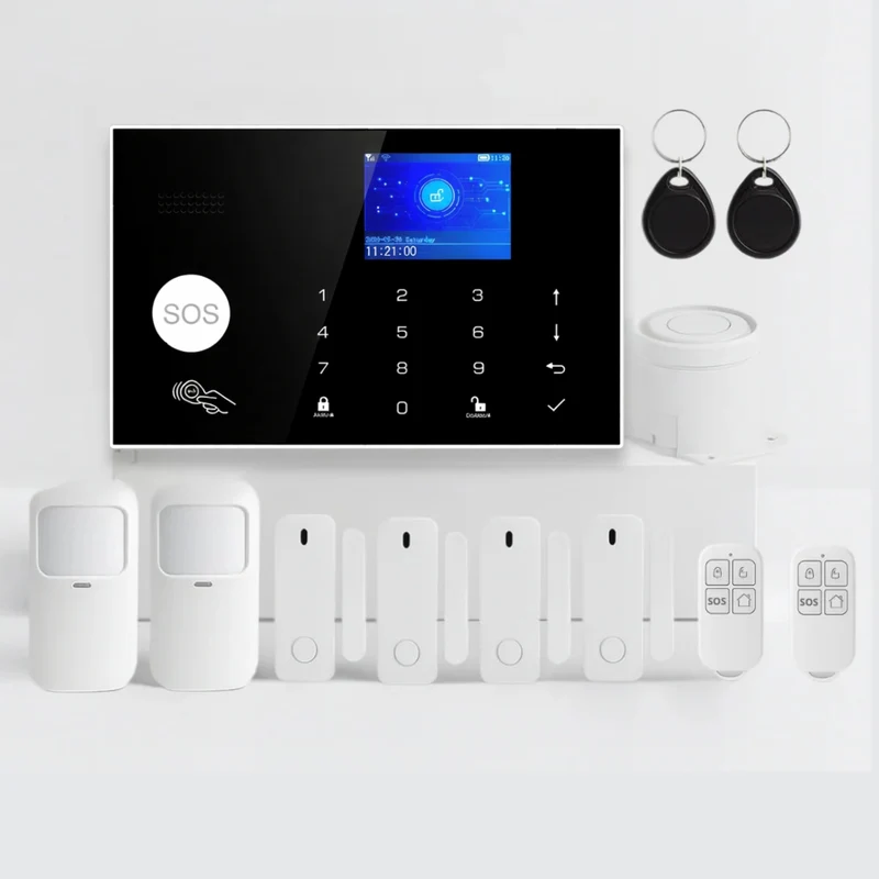 Kit Alarme Maison Connectée WiFi 4G avec RFID Sans Abonnement – Tuya Smart Life