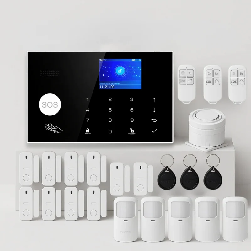 Kit Alarme Maison Connectée WiFi 4G avec RFID Sans Abonnement – Tuya Smart Life
