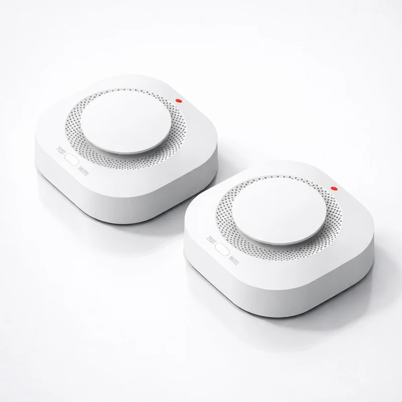 Détecteur de Fumée Sans Fil 433 MHz – Compatible Kit Système d'Alarme Maison