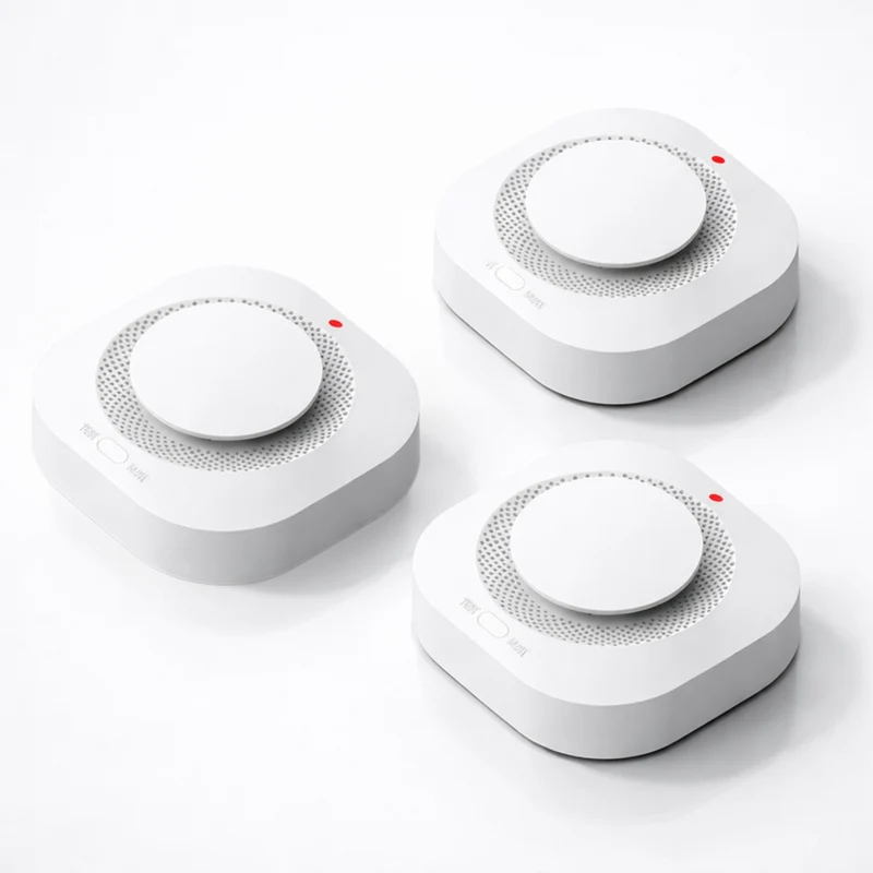 Détecteur de Fumée Sans Fil 433 MHz – Compatible Kit Système d'Alarme Maison
