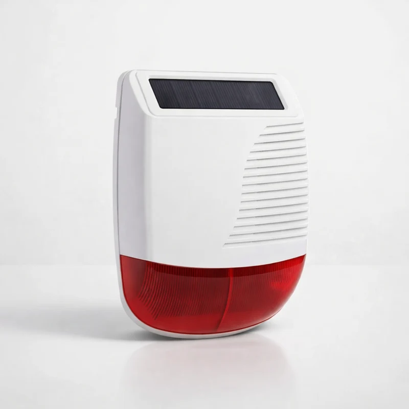 Alarme Extérieure Solaire Pro 433 MHz 110 dB – Compatible Kit Alarme Maison Homegard