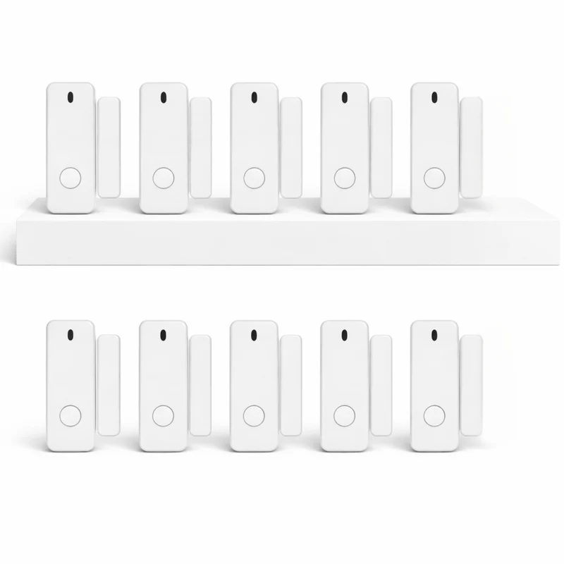 Détecteur d’Ouverture Porte et Fenêtre Sans Fil 433 MHz – Compatible Système d’Alarme Maison