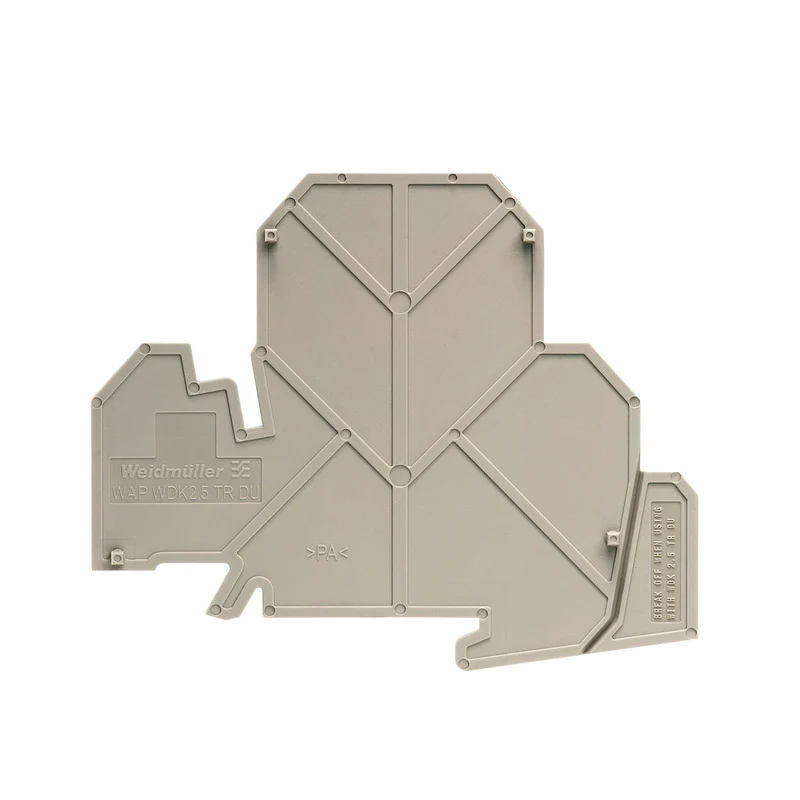 End plate (terminals), dark beige, Height: 80.35 mm, Width: 1.5 mm, V-0, Wemid