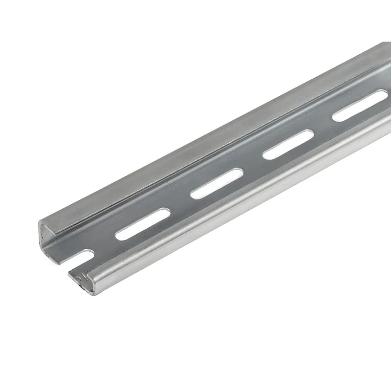Terminal rail, Steel, galvanic zinc plated and passivated, Width: 2000 mm, Height: 33 mm, Depth: 15 mm, Slit width: 5.20 mm, Slit length: 25.00 mm