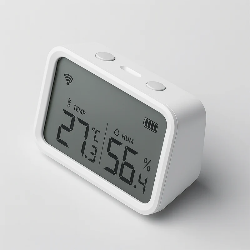 Capteur Connectée WIFI/Zigbee Tuya - Température, Humidité & Luminosité avec Écran LCD