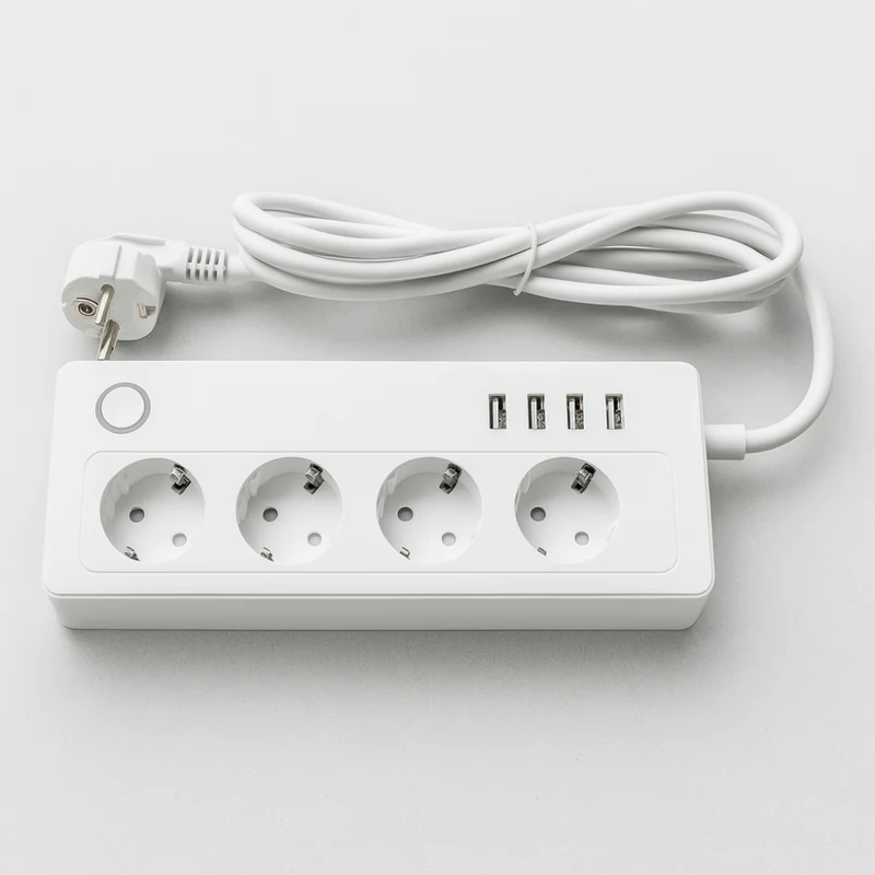 Multiprise Connectée WiFi – 2 ou 4 Prises + 4 Ports USB | Maison Intelligente