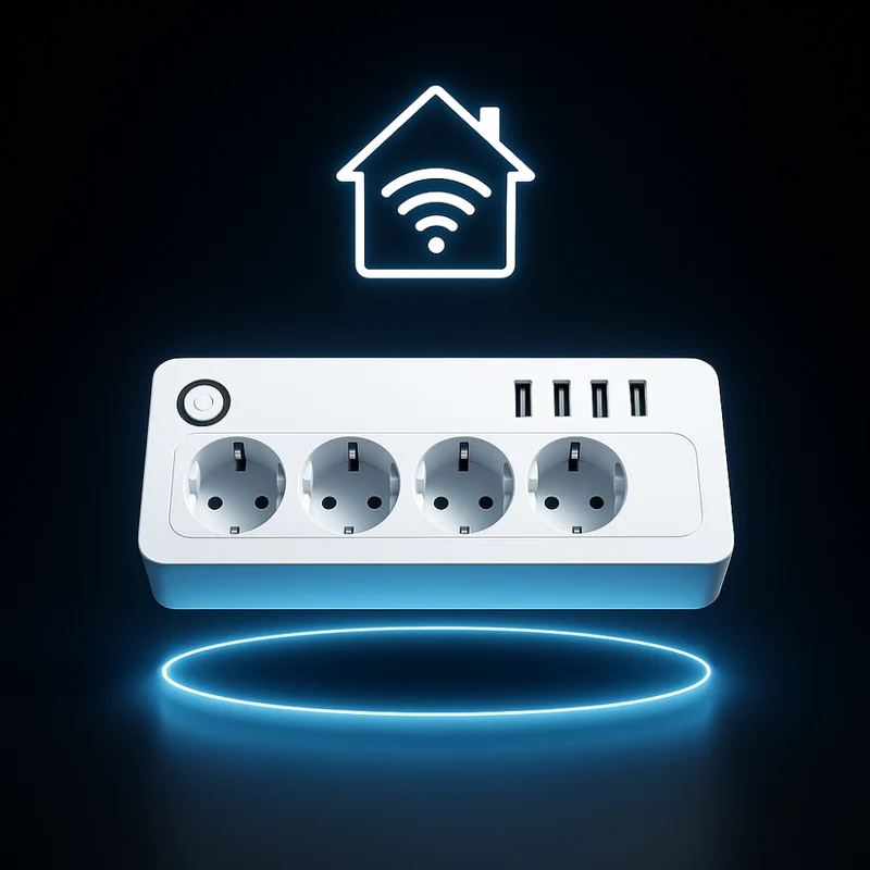 Multiprise Connectée WiFi – 2 ou 4 Prises + 4 Ports USB | Maison Intelligente