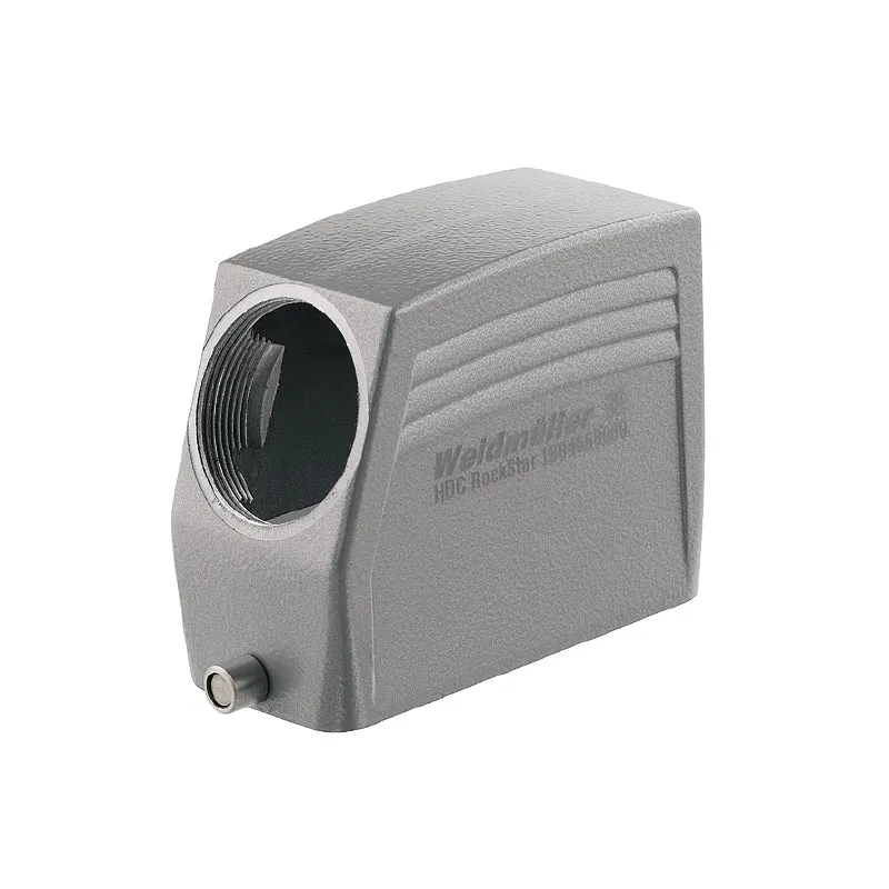 Housing (industry plug-in connectors), Cable entry from side, Plug housing, End-locking clamp, lower side, Size: 6, IP65 (in plugged condition)