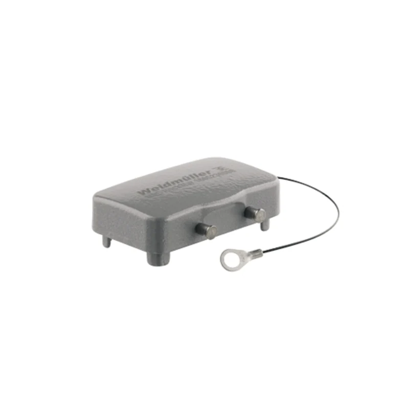 Housing (industry plug-in connectors), Cover for lower part of housing, Side-locking clamp on lower side, Size: 4, IP65 (in plugged condition)