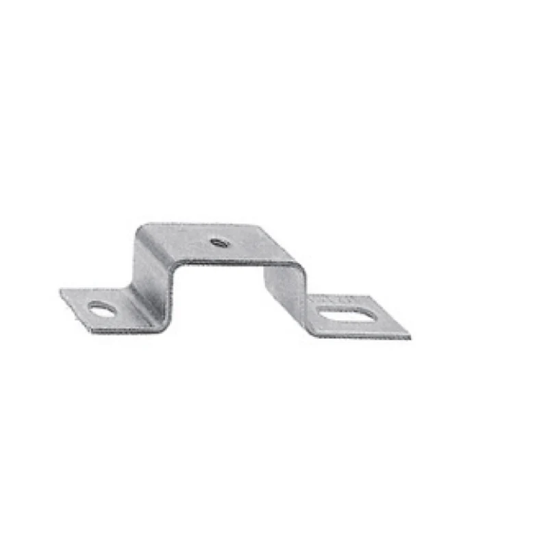 Mounting foot for mounting rail, silver, Steel, M 5, Width: 18 mm