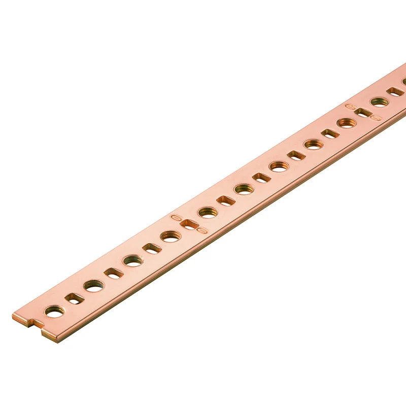Busbar (terminal), Natural, Height: 15 mm, Depth: 2 mm, Copper