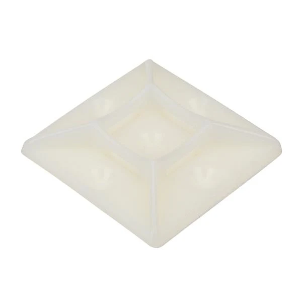 CABLE TIE MOUNTING BASE 0.75X0.75" NYLON NATURAL
