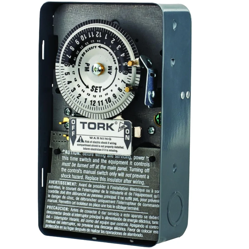 TIMER MECHANICAL 40A DPST 24-HOUR 120V NEMA-1 GRAY
