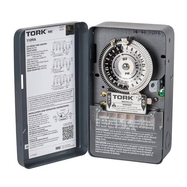 TIMER MECHANICAL 40A DPST 24-HOUR 120-277V