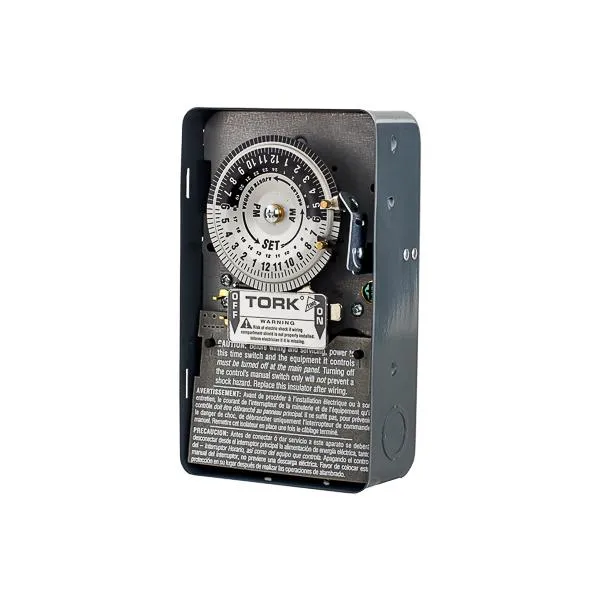 TIMER MECHANICAL 40A SPST 24-HOUR 120V NEMA-1 GRAY