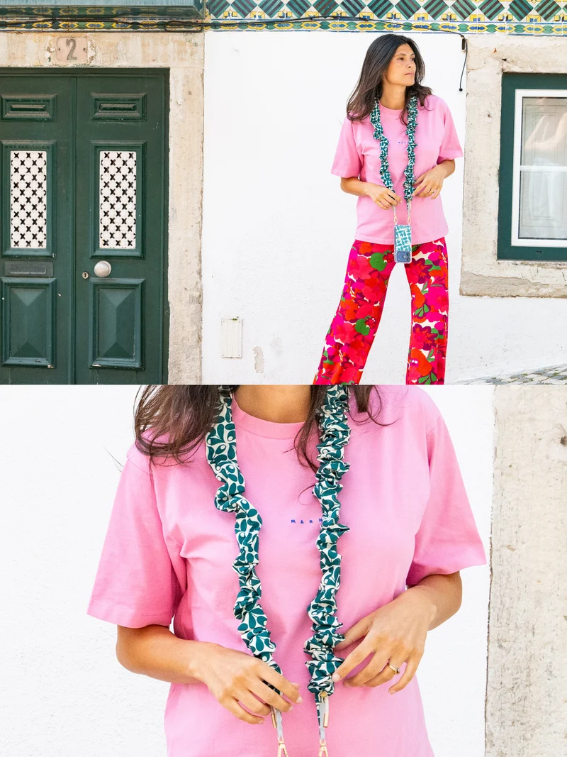 Coque Sintra Vert + Bandoulière Scrunchie Paloma x CHARLOT