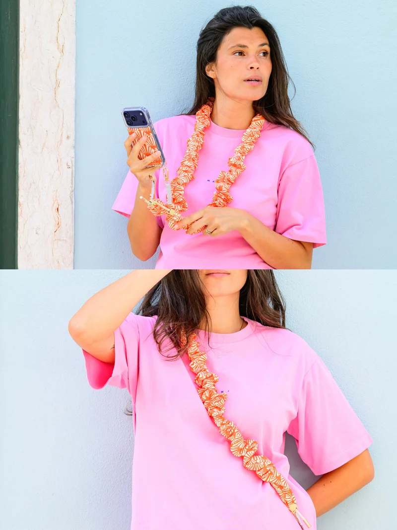 Coque Coquillage + Bandoulière Scrunchie Paloma x CHARLOT
