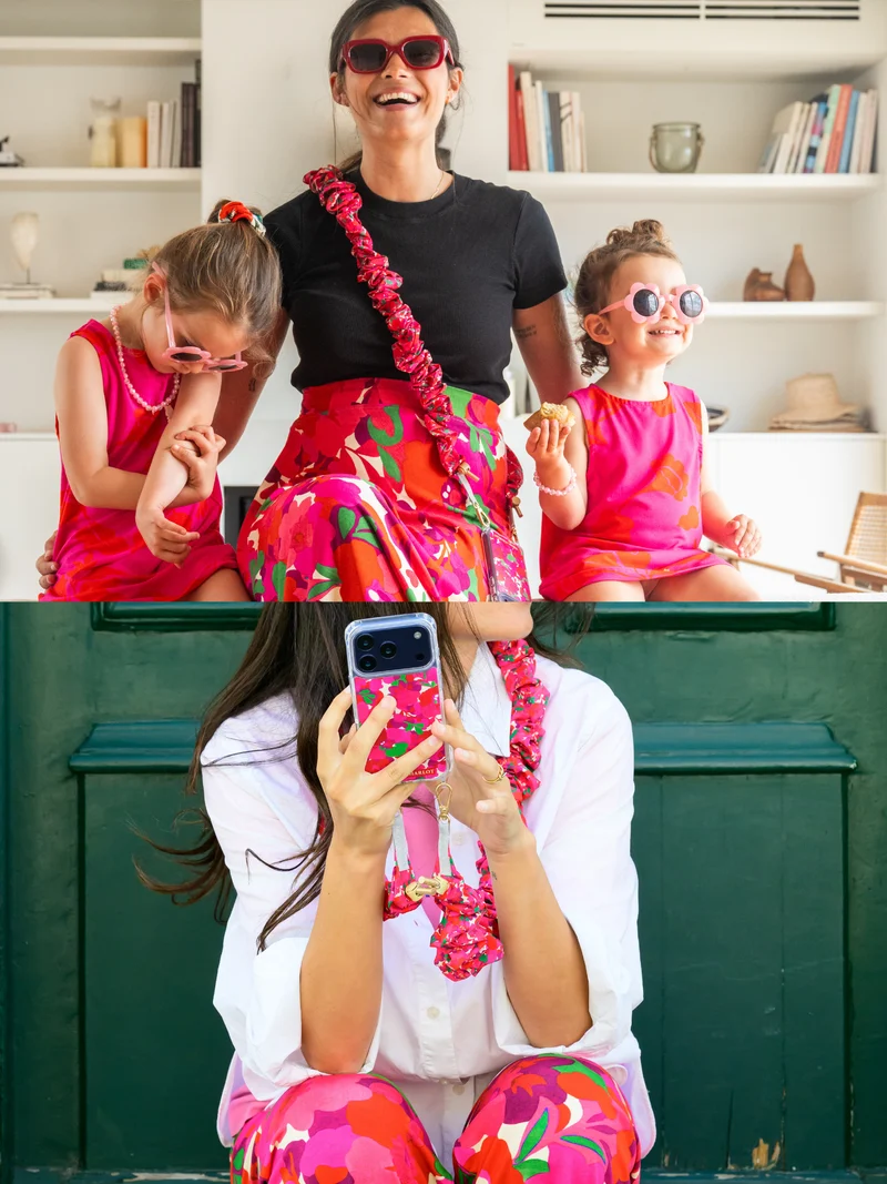 Coque Pop Flower + Bandoulière Scrunchie Paloma x CHARLOT