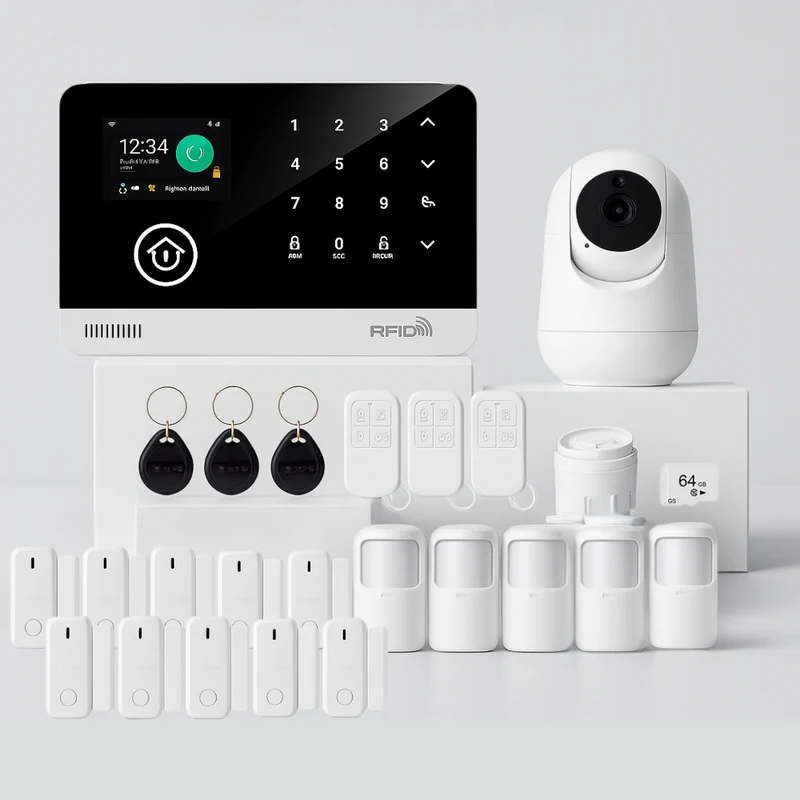 Kit Alarmes Maison Connectée WIFI/GSM - Système Sécurité Tuya